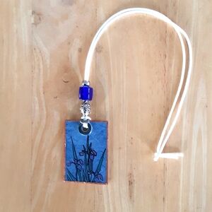 Blue and Silver Pendant Necklace